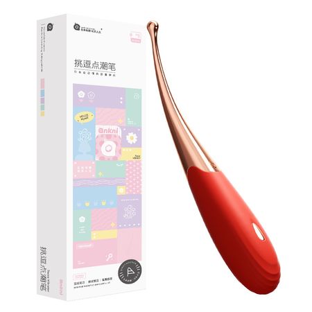 Red teasing point tide pen vibrator